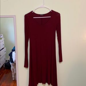 Boohoo Red Swing Dress